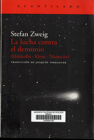 Libro: La lucha contra el demonio - Zweig, Stefan