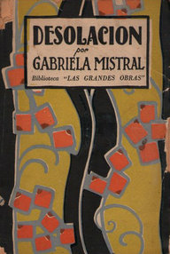 Libro: Desolación - Mistral, Gabriela