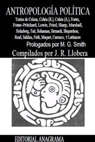 Libro: Antropología politica - Llobera, José Ramón
