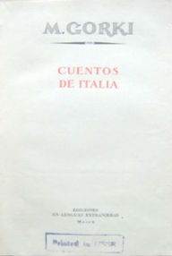Libro: Cuentos de Italia - Gorki, Máximo