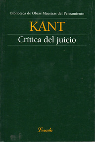 Libro: Crítica - 03 Crítica del juicio - Kant, Immanuel