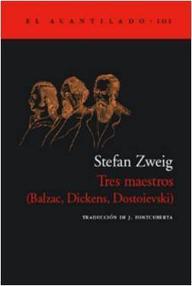 Libro: Tres maestros - Zweig, Stefan