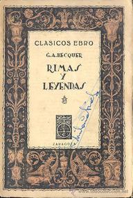 Libro: Leyendas - Bécquer, Gustavo Adolfo